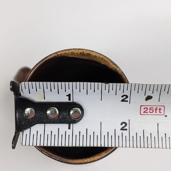 Vintage Stoneware Drip Glaze Pottery Espresso/Coffee Cup/Mug Set Caffe D… - Picture 8 of 9